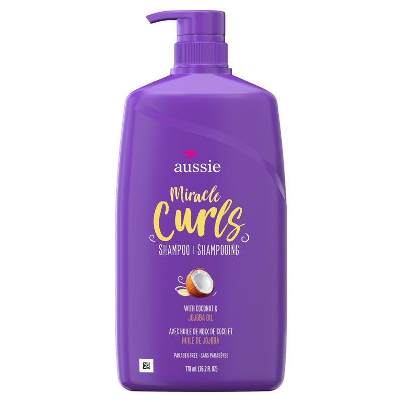 Aussie Miracle Curls with Coconut and Jojoba Paraben-Free Shampoo - 26.2 fl oz