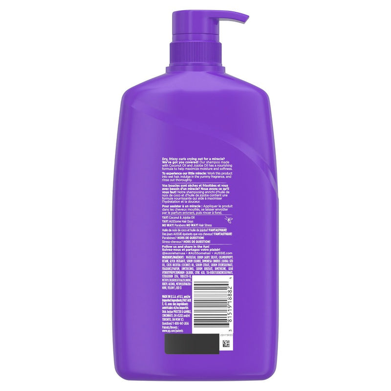 Aussie Miracle Curls with Coconut and Jojoba Paraben-Free Shampoo - 26.2 fl oz
