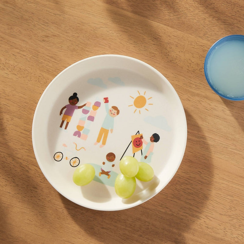 Kids' Bamboo Melamine Plate with Pals - Pillowfort