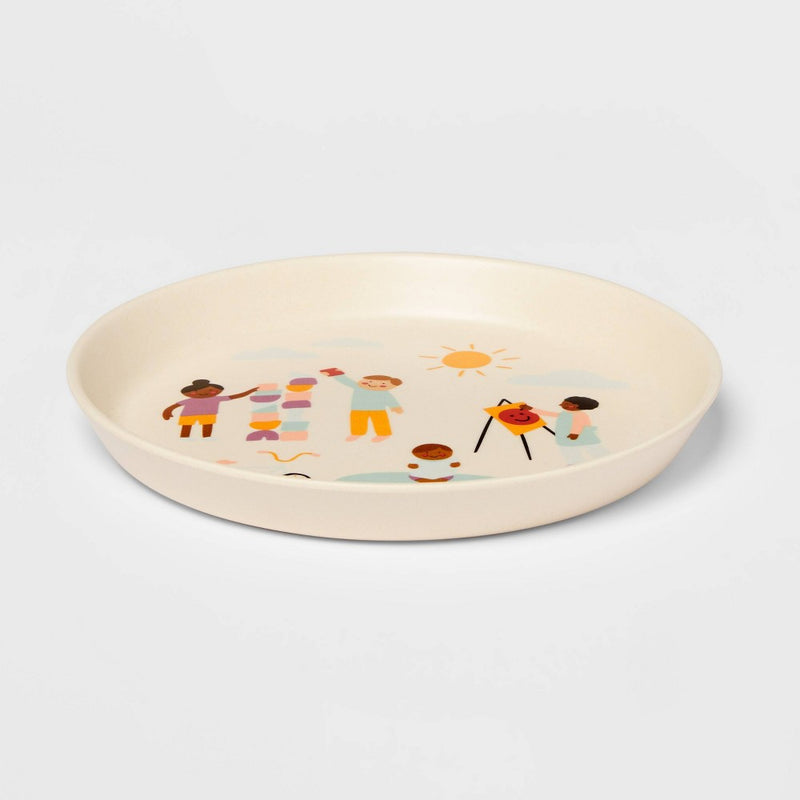 Kids' Bamboo Melamine Plate with Pals - Pillowfort