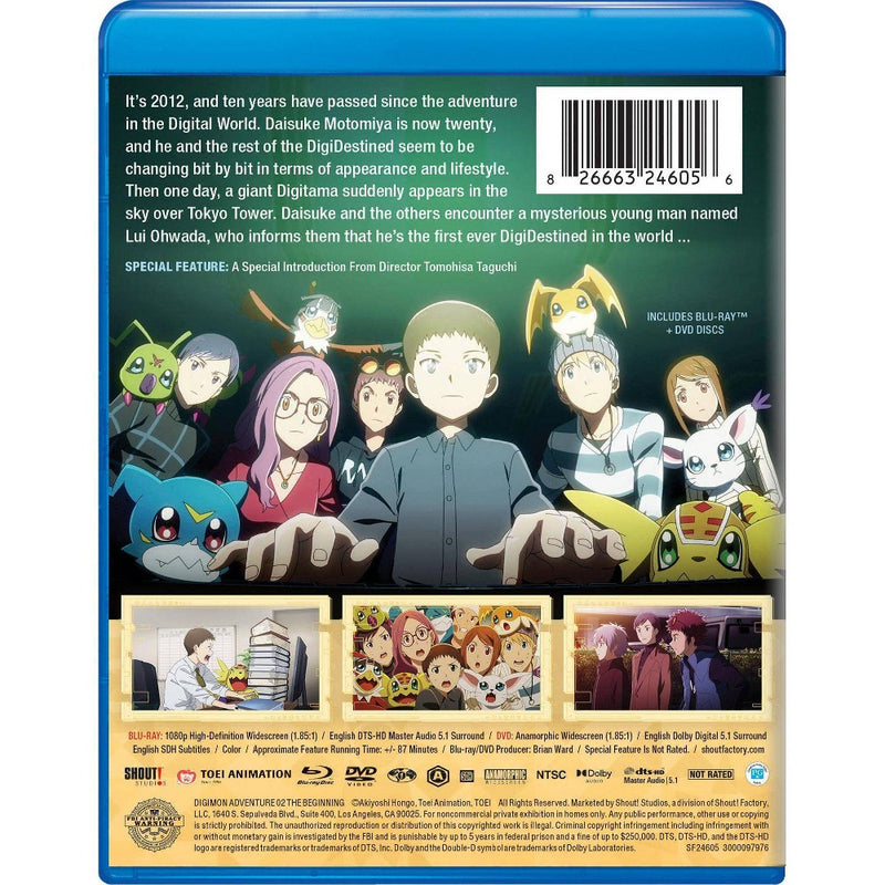 Digimon Adventure 02: The Beginning (Blu-ray + DVD) *ADD 3 TO YOUR CART & 1 IS FREE!*