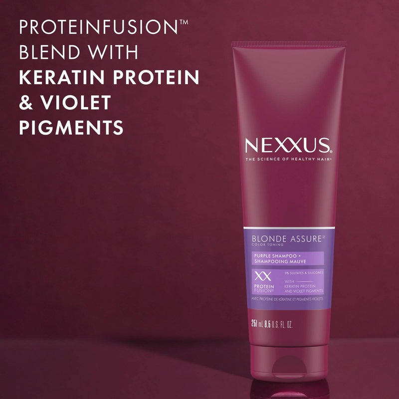 Nexxus Blonde Assure Purple Shampoo Color Care Shampoo for Blonde Hair - 8.5 fl oz