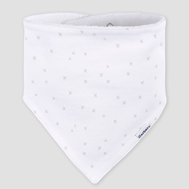 Gerber Baby 5pk Bandana Bib - White