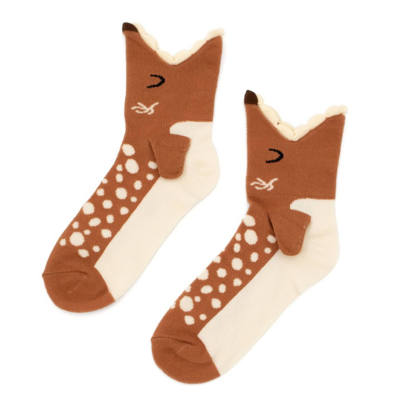 Kids' Novelty Sock Reindeer Brown - Bullseye's Playground