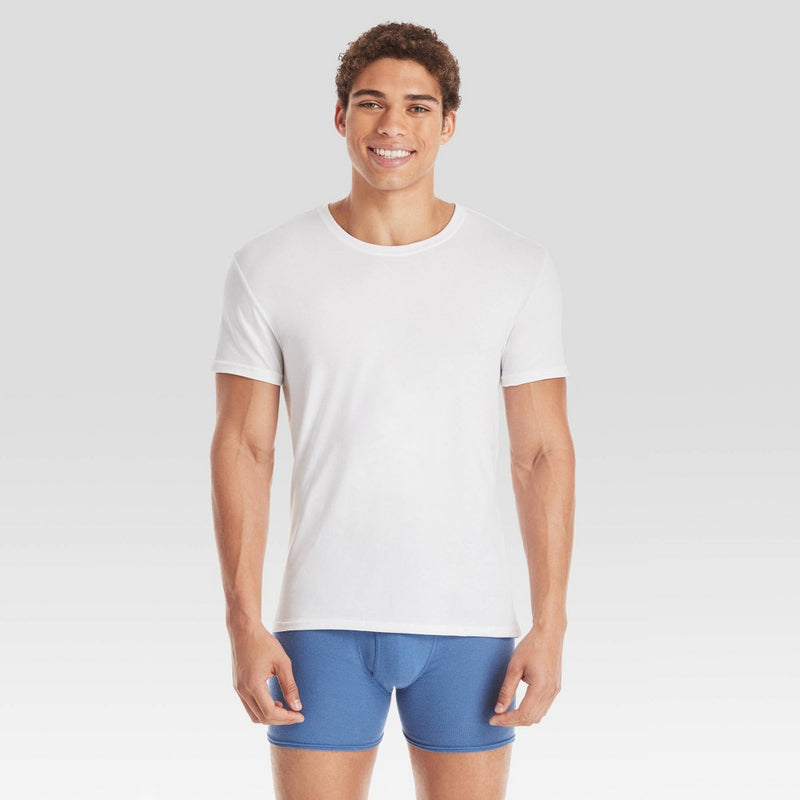 Hanes Premium Men's Short Sleeve Crewneck T-Shirt 5pk - White S