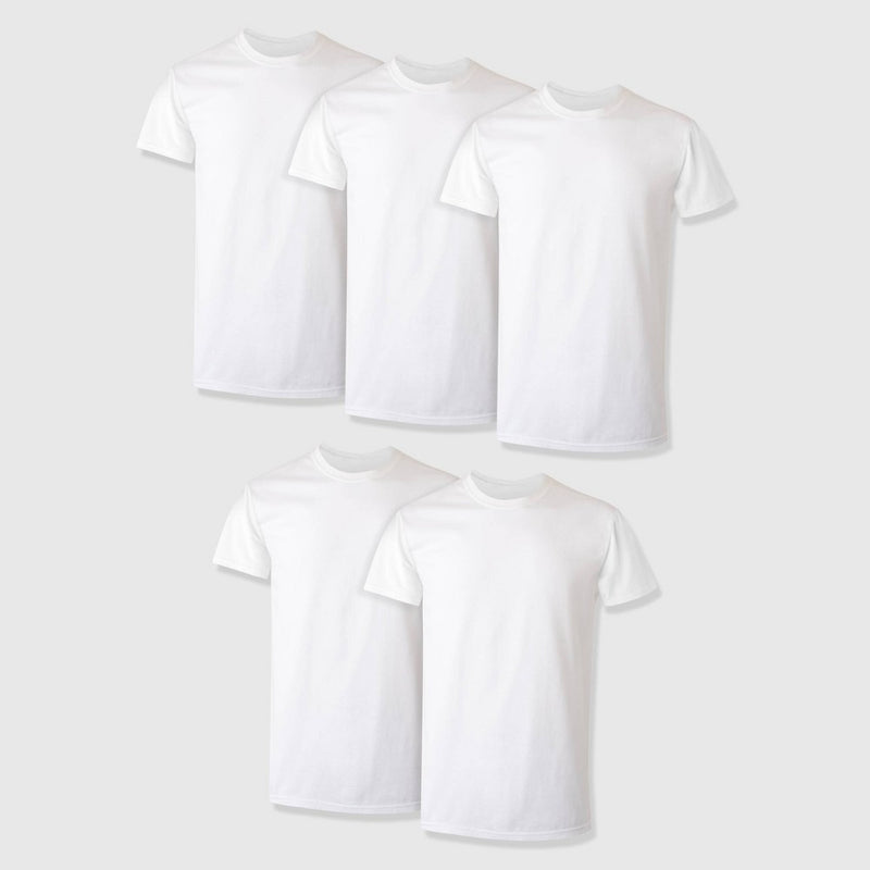 Hanes Premium Men's Short Sleeve Crewneck T-Shirt 5pk - White S