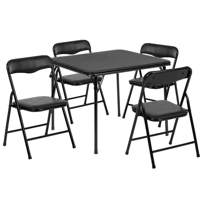 Flash Furniture Kids Black 5 Piece Folding Table and Chair Set (LOCAL PICKUP ONLY)