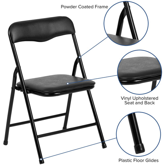 Flash Furniture Kids Black 5 Piece Folding Table and Chair Set (LOCAL PICKUP ONLY)
