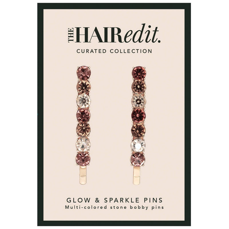 The Hair Edit Glow On & Sparkle Pins - 2pc