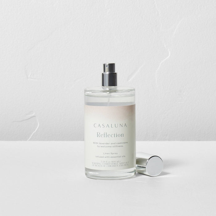 3.38 fl oz Reflection Core Linen Spray White - Casaluna: Coconut & Lavender Scented, Non-Powered Room Freshener