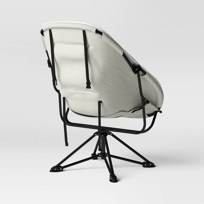 Padded Hex Swivel Chair Cream - Room Essentials: Upholstered College Dorm Essential, No Assembly Required