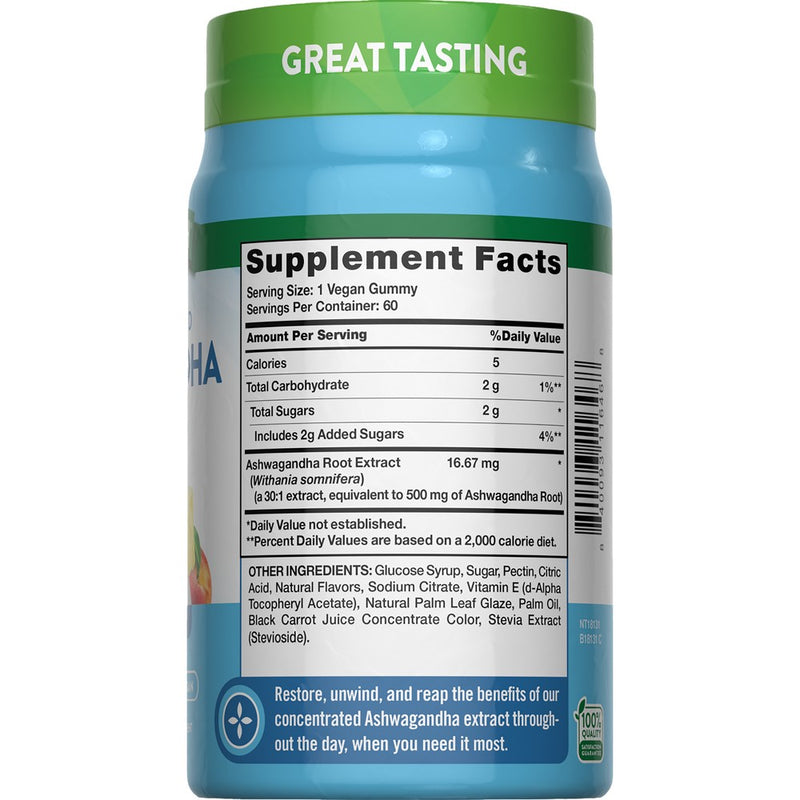 Nature's Truth Ashwagandha Vegan Gummies - 60ct