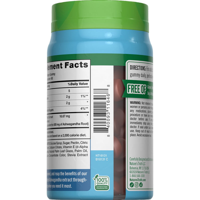 Nature's Truth Ashwagandha Vegan Gummies - 60ct