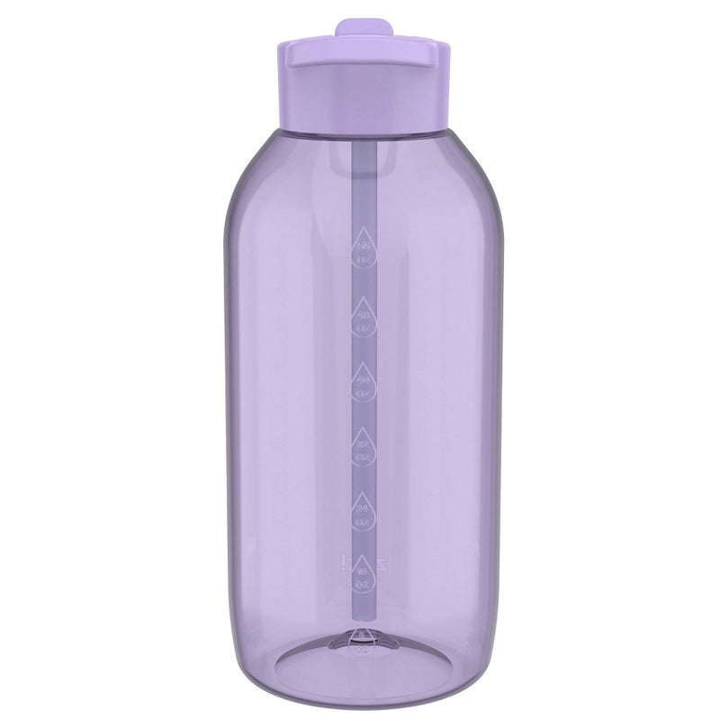 Zak Designs 64 fl oz Plastic Straw Water Bottle Aurora Purple