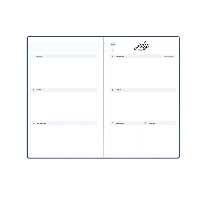 Color Me Courtney for Blue Sky 2024-25 Weekly/Monthly Planner 8"x5" Navy
