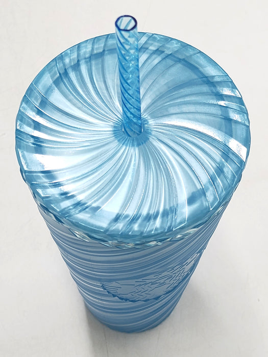 Starbucks Blue Pearl Swirl Plastic Cold Cup - 24 fl oz