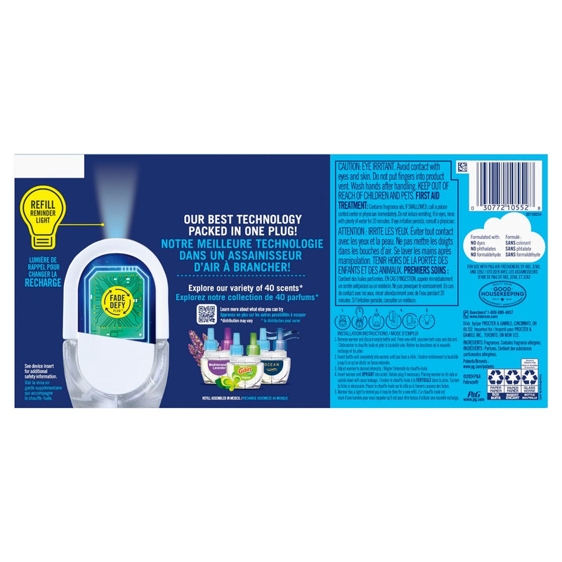 3 PACK MISSING 1Febreze Plug Quadruple Air Freshener Refills Linen & Sky - 3.48 fl oz/4pk