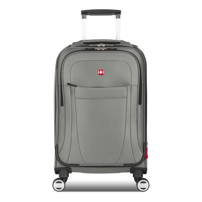 SWISSGEAR Zurich Softside Carry On Spinner Suitcase - Iron Gray