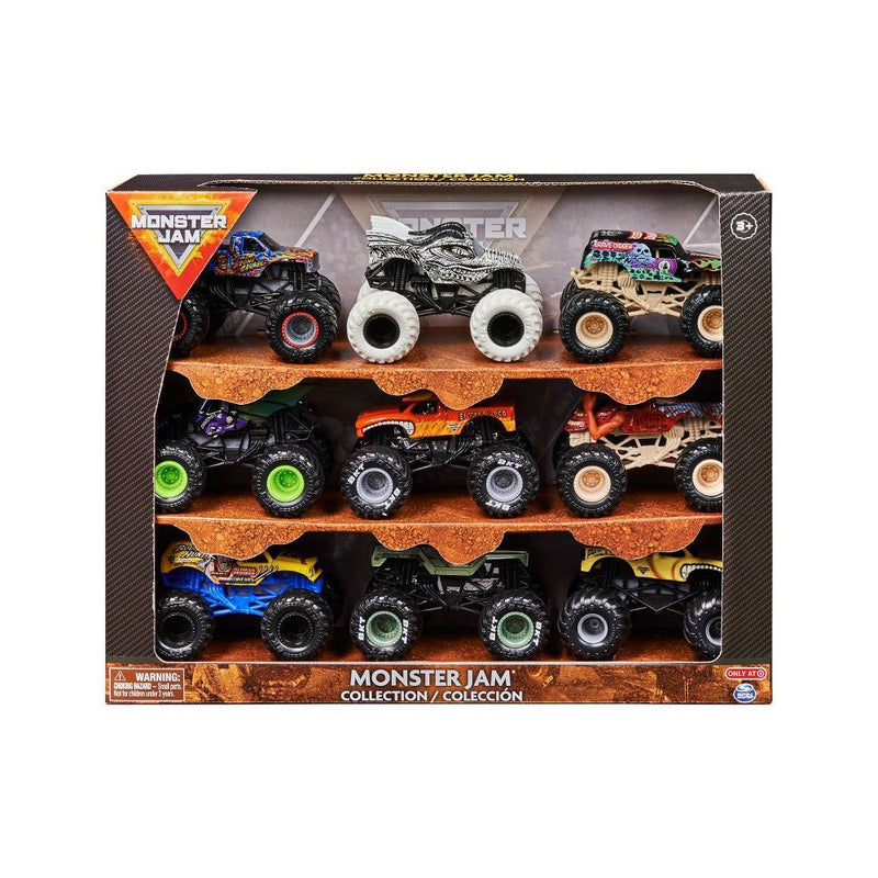 Monster Jam 1:64 Scale Monster Truck Diecast 9pk