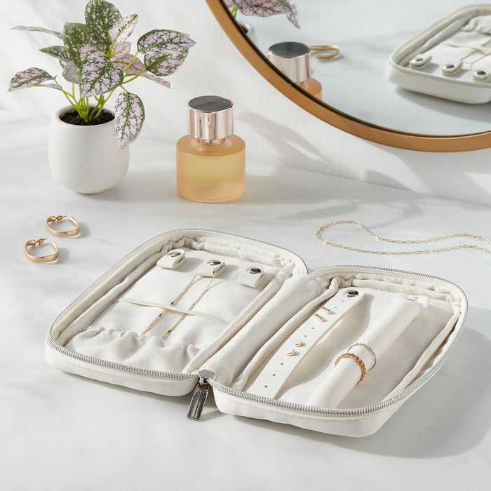 Foldable Jewelry Accessory Organizer Ivory - Brightroom