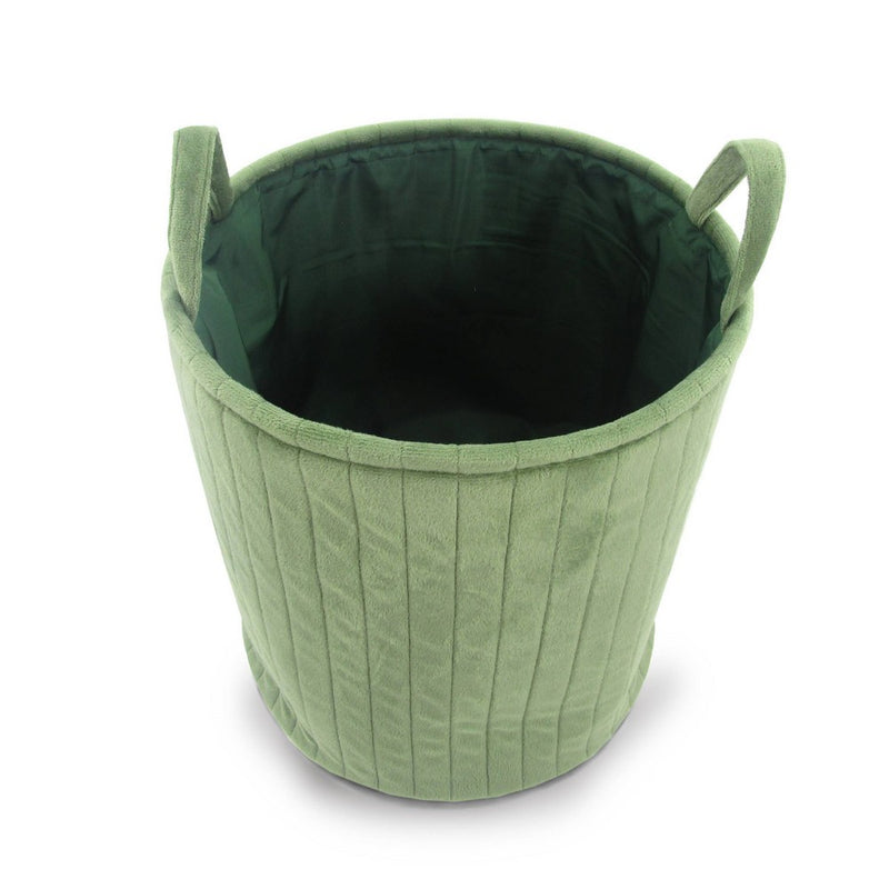 Large Velvet Bin Green - Bullseye's Playground