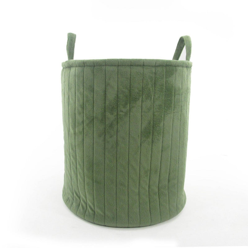 Large Velvet Bin Green - Bullseye's Playground