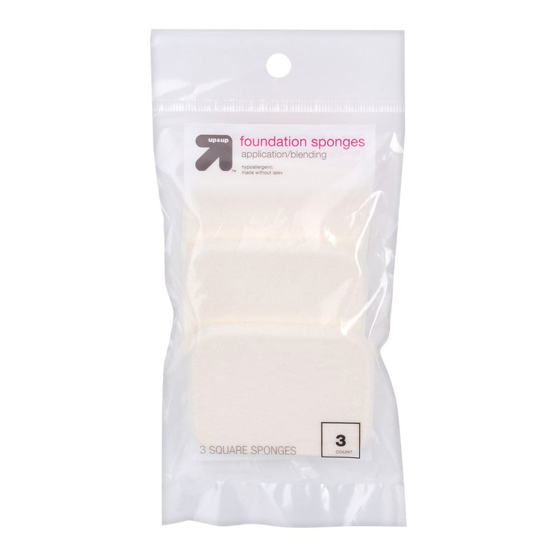 Square Foundation Sponge - 3ct - up&up