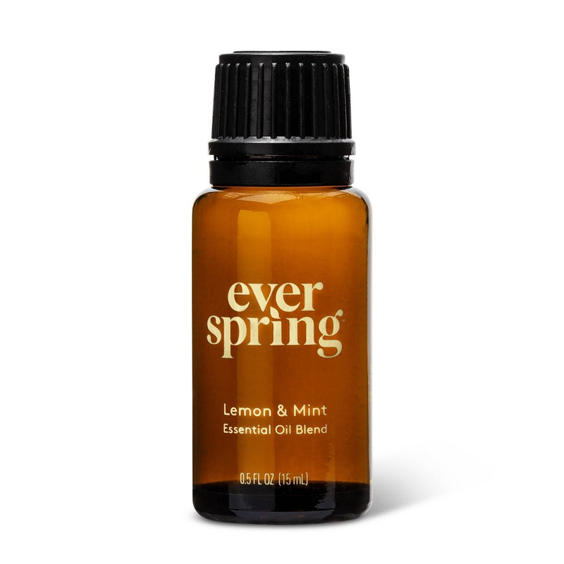 Lemon & Mint Essential Oil Blend - 0.5 fl oz - Everspring