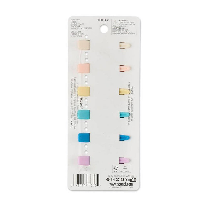 scunci Ombre Salon Hair Clips - 6ct