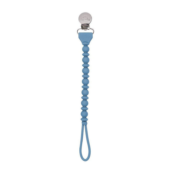 Itzy Ritzy Sweetie Beaded Strap Pacifier Clip - Blue