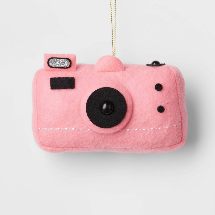Fabric Instant Camera Christmas Tree Ornament Pink - Wondershop