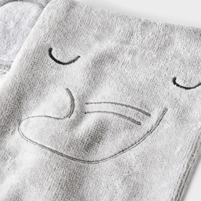 Baby Wash Mittens - Cloud Island Gray