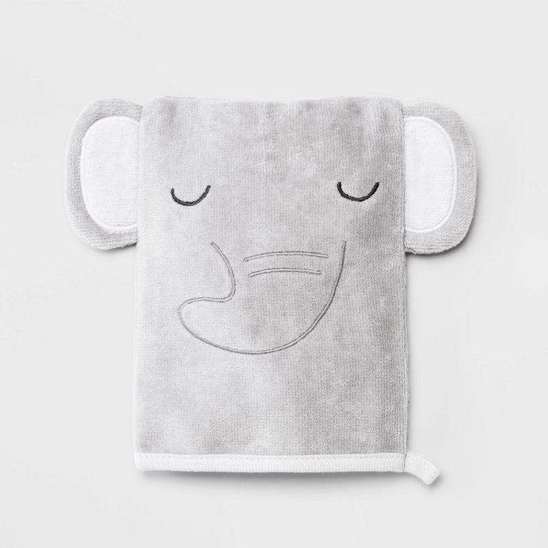 Baby Wash Mittens - Cloud Island Gray