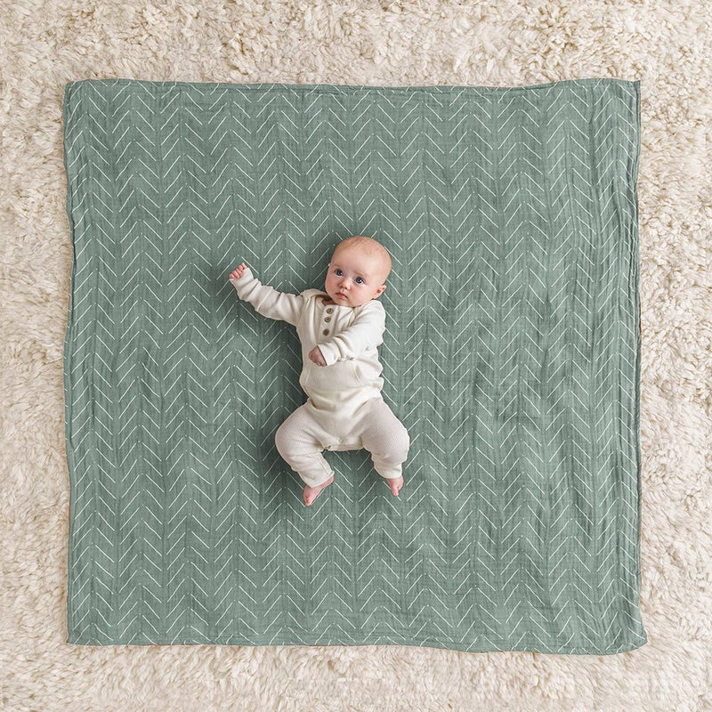 Itzy Ritzy Muslin Breastfeeding Boss Nursing Cover - Sage