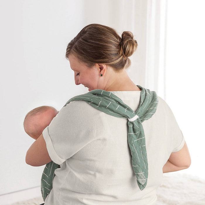 Itzy Ritzy Muslin Breastfeeding Boss Nursing Cover - Sage