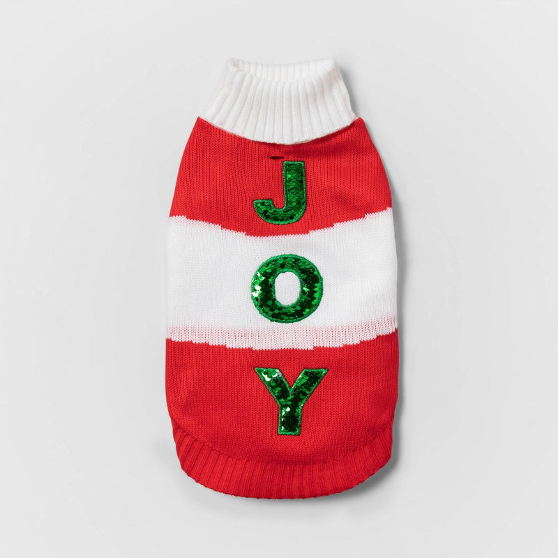 Flip Sequin Joy Dog and Cat Sweater - S - Wondershop