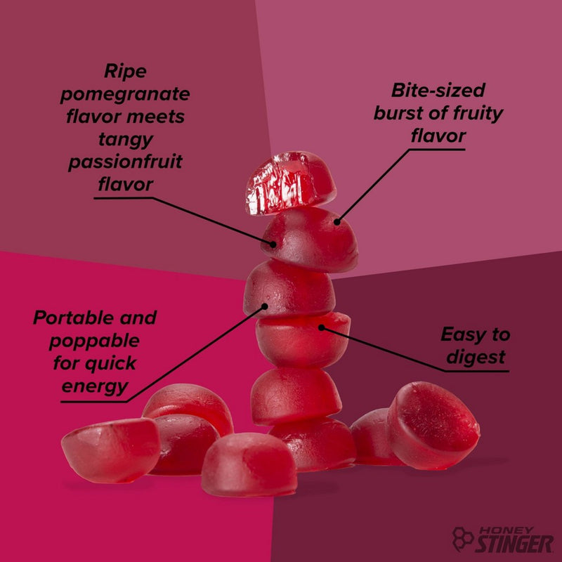 Honey Stinger Organic Energy Chews Pomegranate Passion