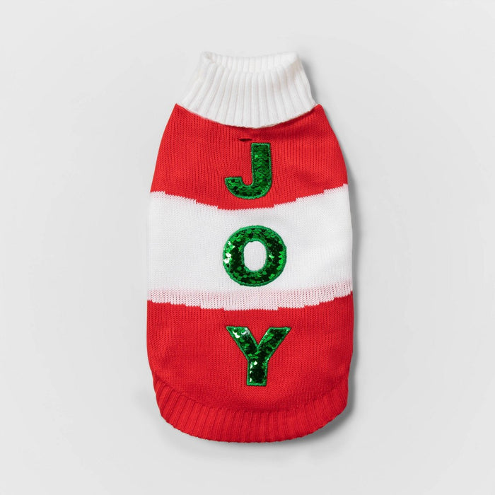 Flip Sequin Joy Dog Sweater - M - Wondershop