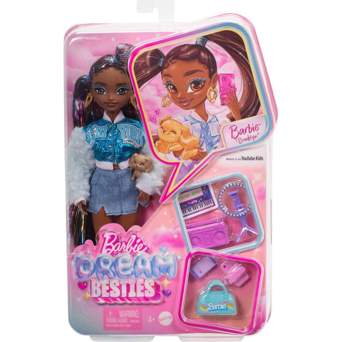 Barbie 12.7" Dream Besties Barbie Brooklyn Fashion Doll Brown Hair/Brown Eyes