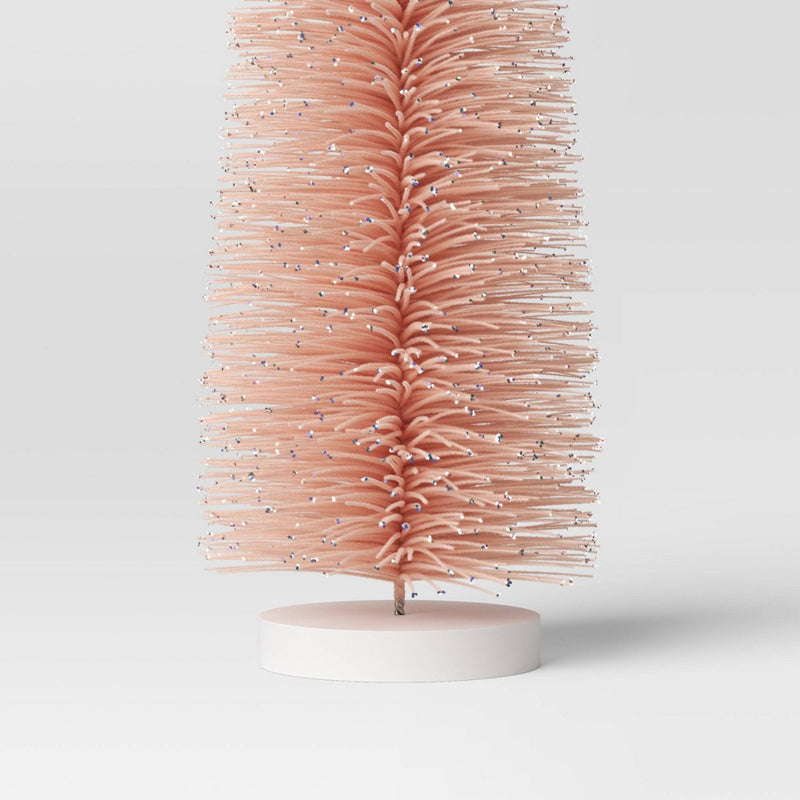 36" Christmas Bottle Brush Tree Sculpture - Wondershop Pink (LOCAL PICKUP ONLY)