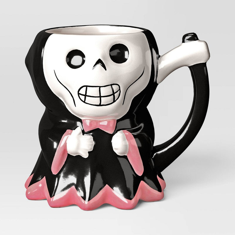 14.57 fl oz Halloween Earthenware Figural Grim Reaper Mug - Hyde & EEK! Boutique