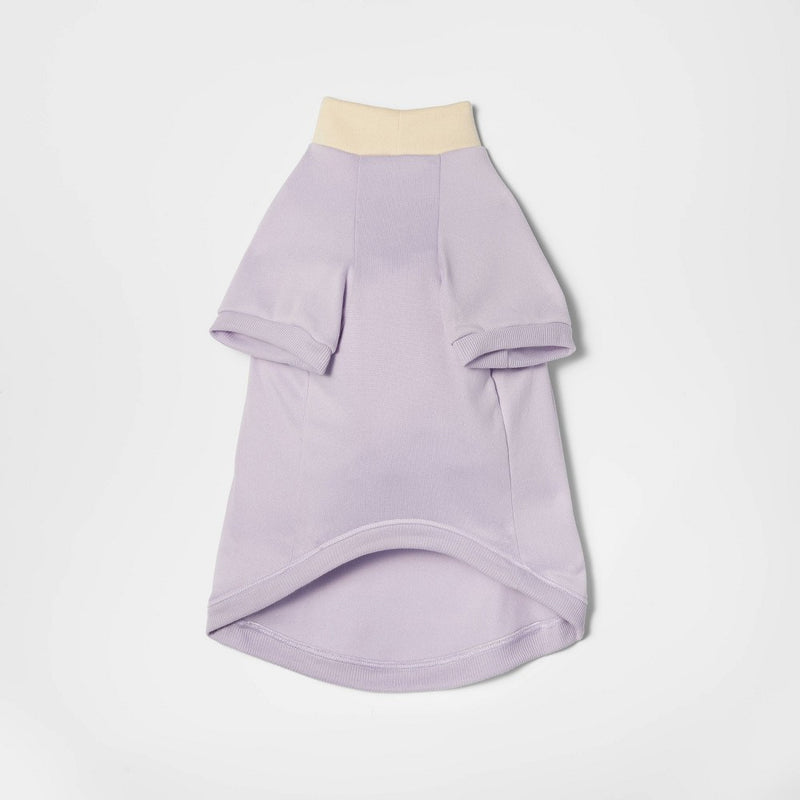 Lightweight Funnel Neck with Stripe Pocket Dog Sweatshirt - Boots & Barkley Purple XL