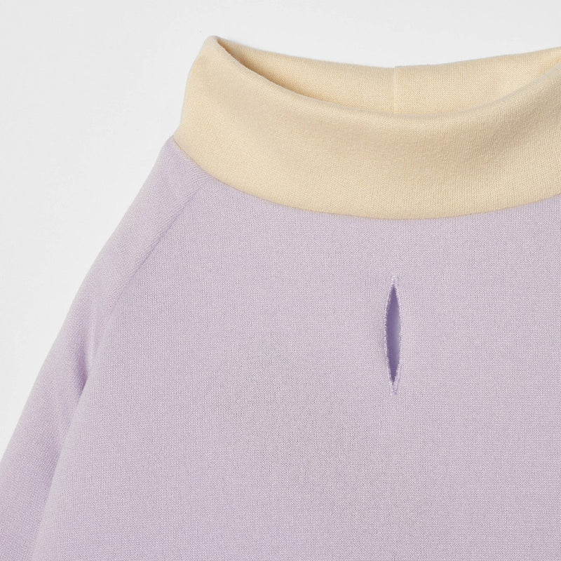 Lightweight Funnel Neck with Stripe Pocket Dog Sweatshirt - Boots & Barkley Purple XL