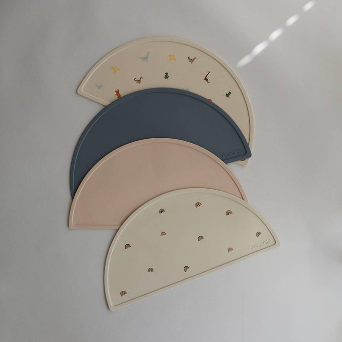 Mushie Silicone Table Mat - Rainbows