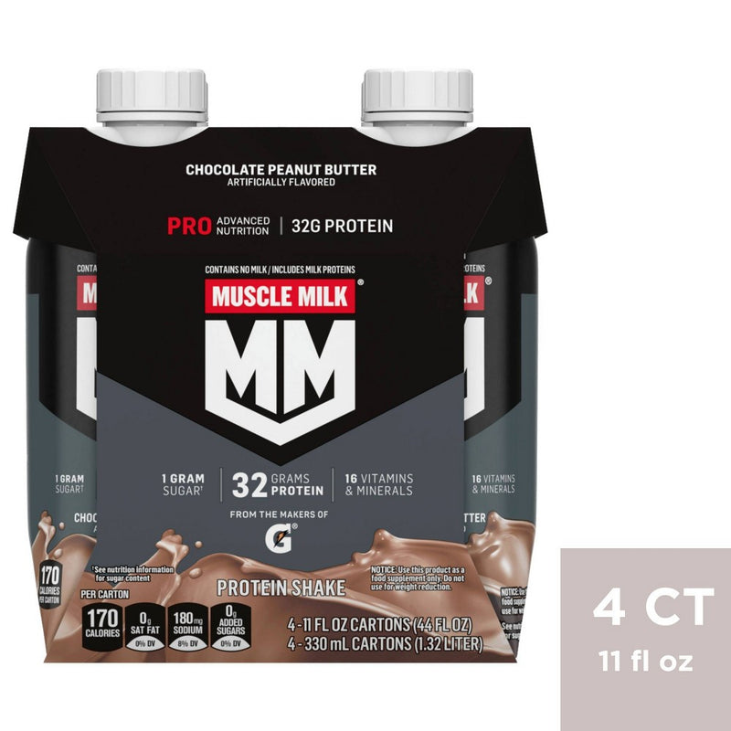 Muscle Milk Pro Nutritional Shake - PB Chocolate - 11oz/4pk (LOCAL PICKUP ONLY)