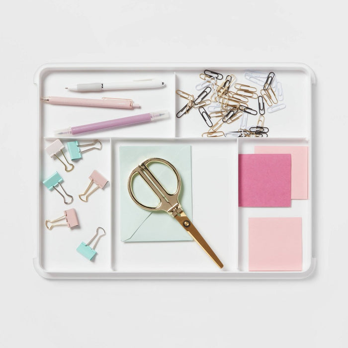 3 Tier Rolling Cart Reversible Organizer Lid - Brightroom