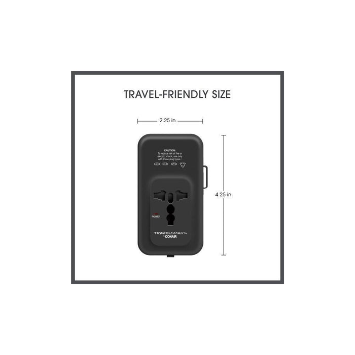 Travel Smart Does-It-All Adapter with Cables & USB-A & C Ports