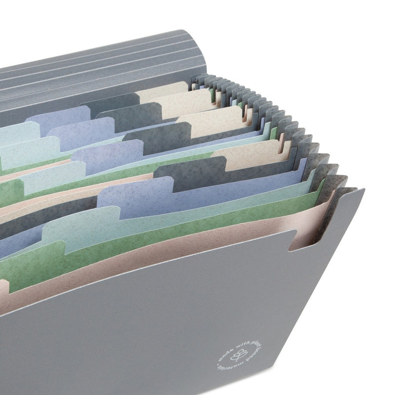 U Brands U Eco 24 Pocket Poly Expandable File Stone