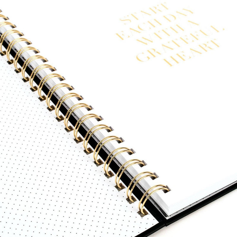 Sugar Paper Essentials 2024-25 Weekly/Monthly Planner 10.25"x8.875" Black and Gold