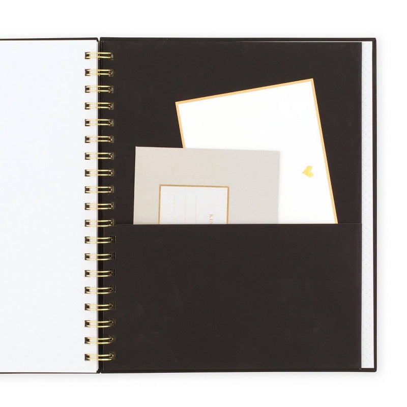 Sugar Paper Essentials 2024-25 Weekly/Monthly Planner 10.25"x8.875" Black and Gold